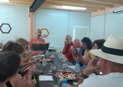 cata de mieles en Beexperience apiturismo y turismo apícola en Liébana Cantabria