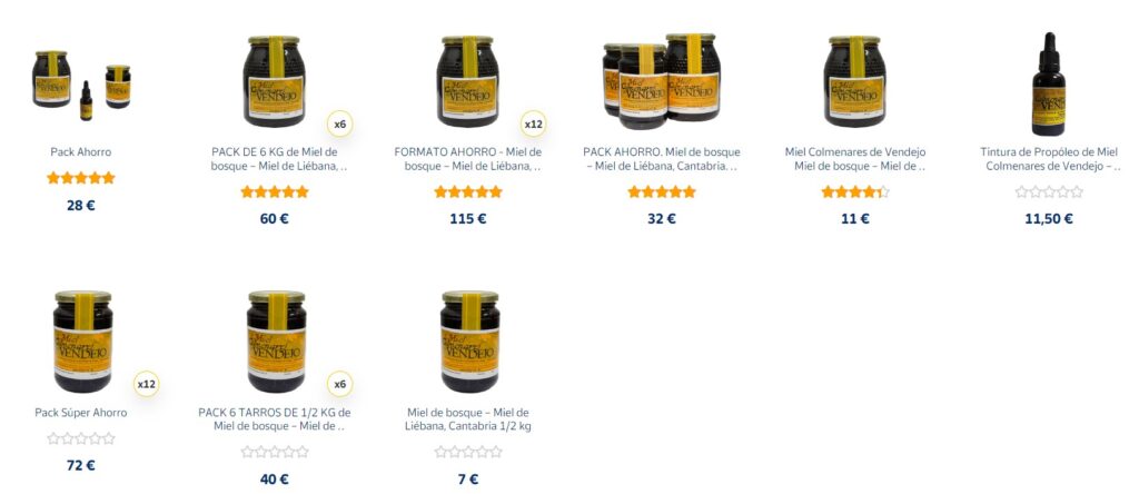 tienda de miel colmenares de vendejo miel de Liébana
